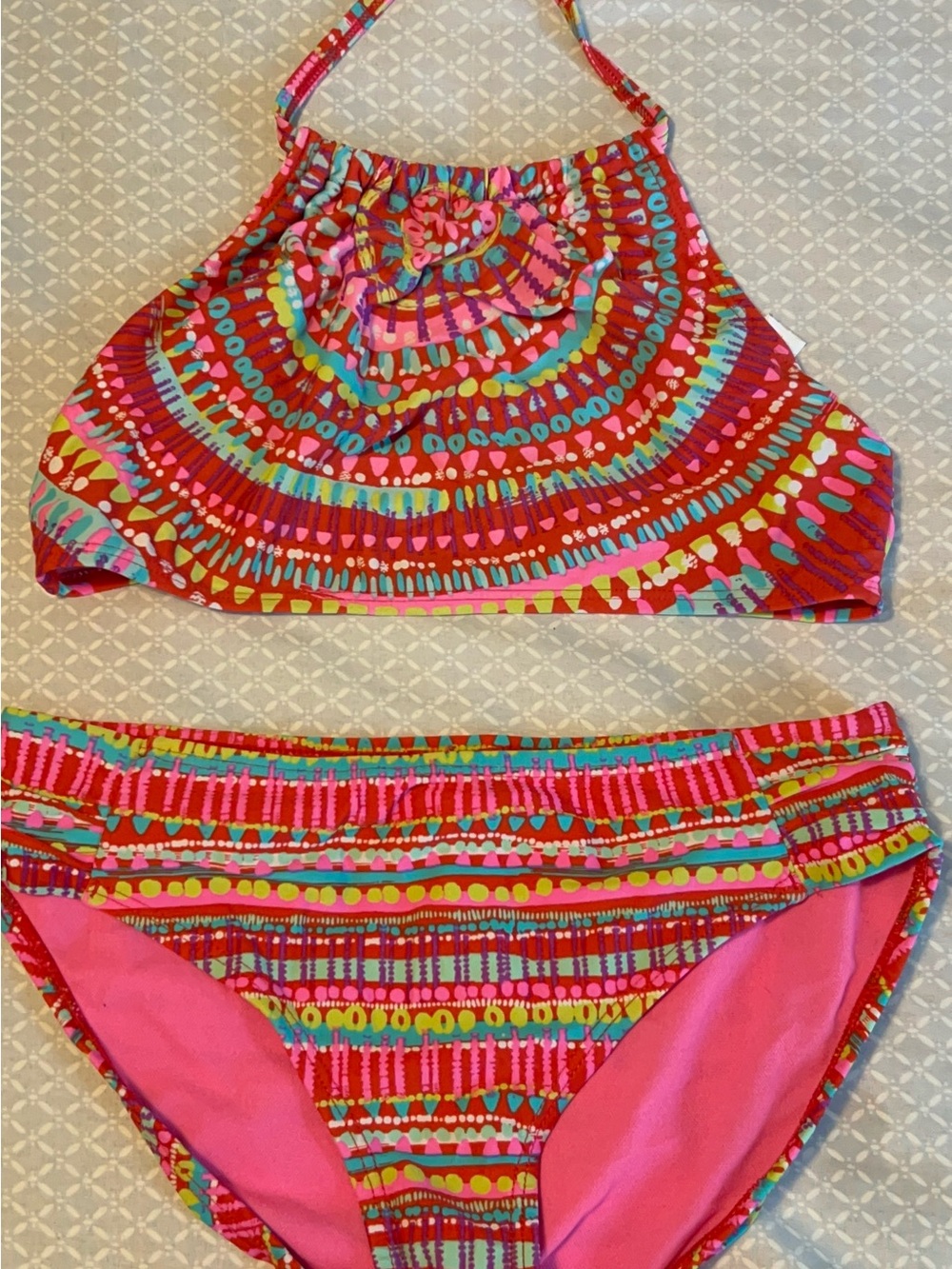 Joe Boxer GIRLS Two-Piece Halter Bikini size 14